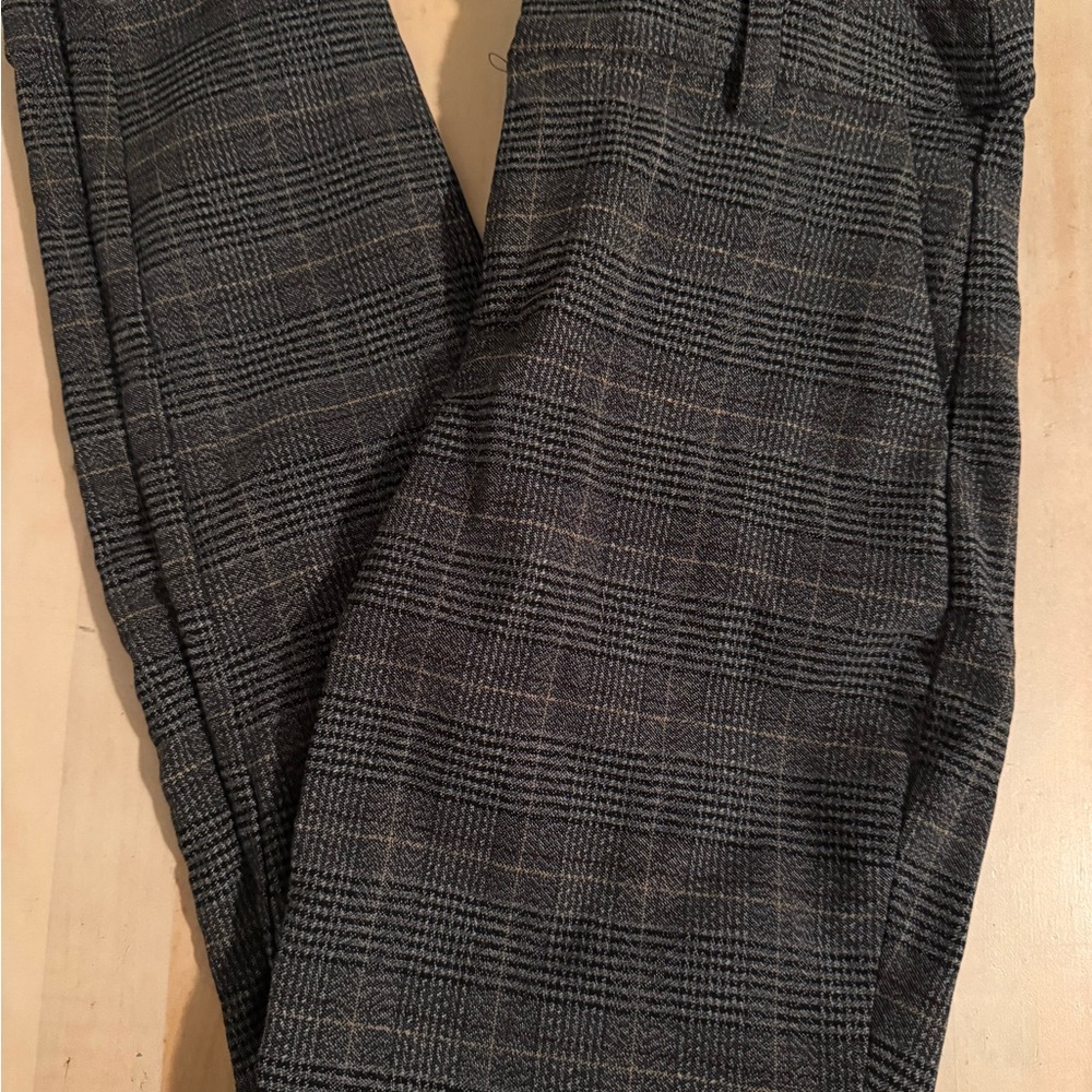 Maurices Black and Gray Plaid Pants